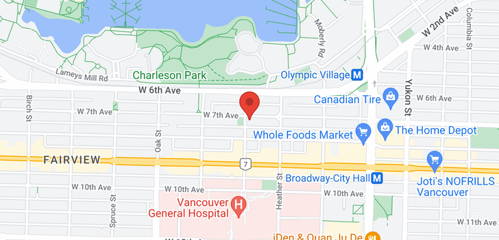 map of 10 766 W 7TH AVENUE